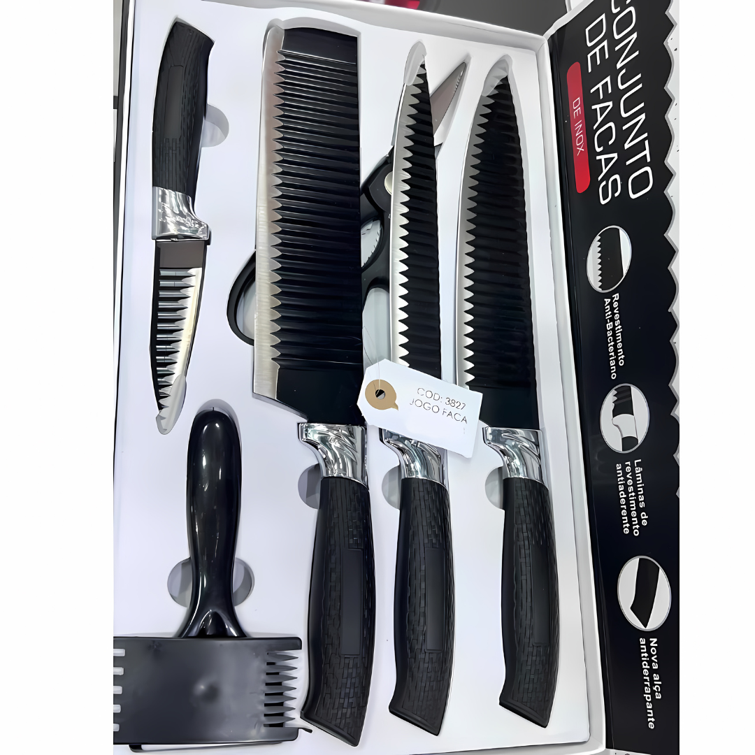 Conjunto de Facas Inoxidavéis - NeverShop
